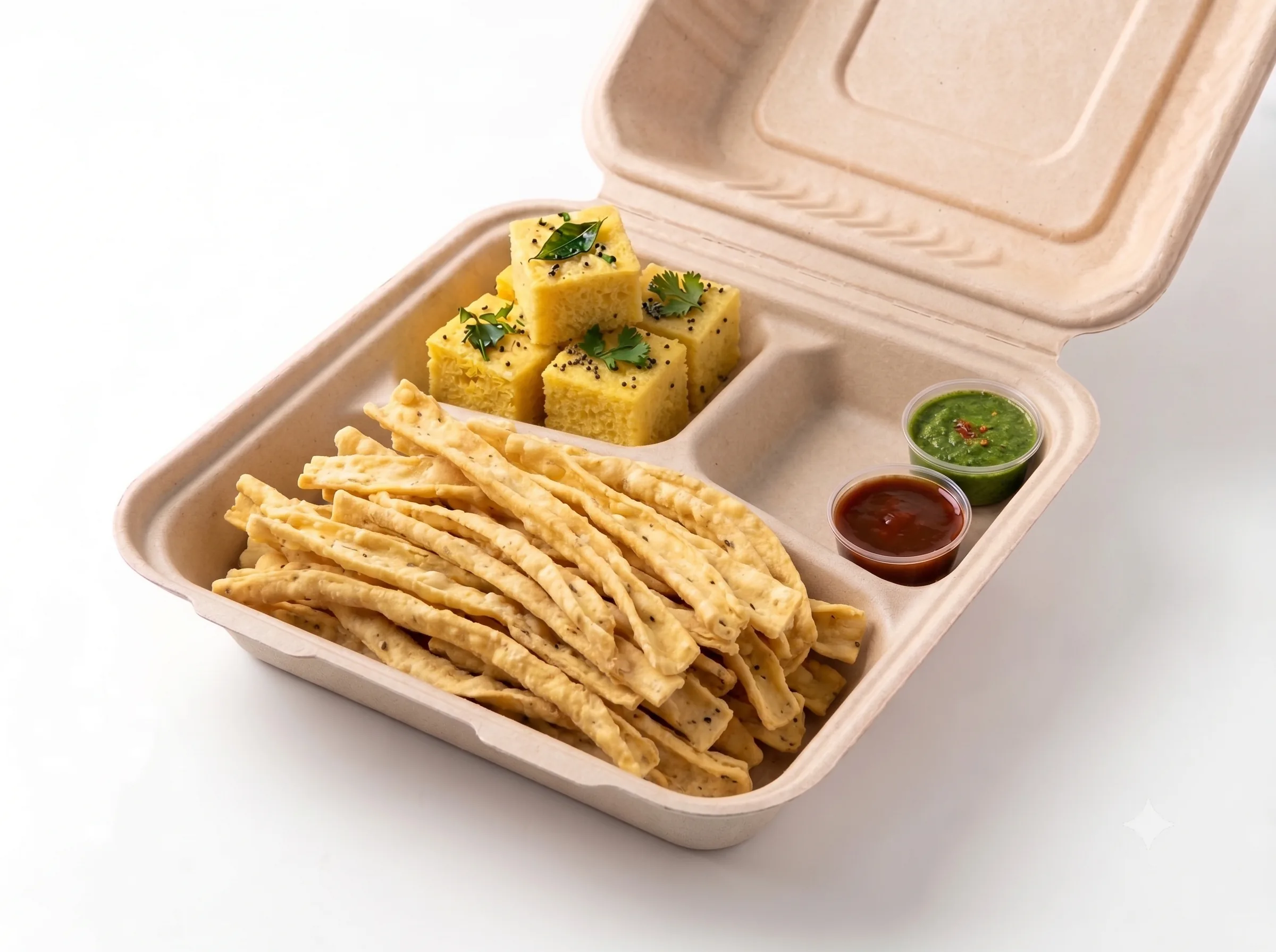 8x8 &ndash; 3CP Clamshell Served Snack