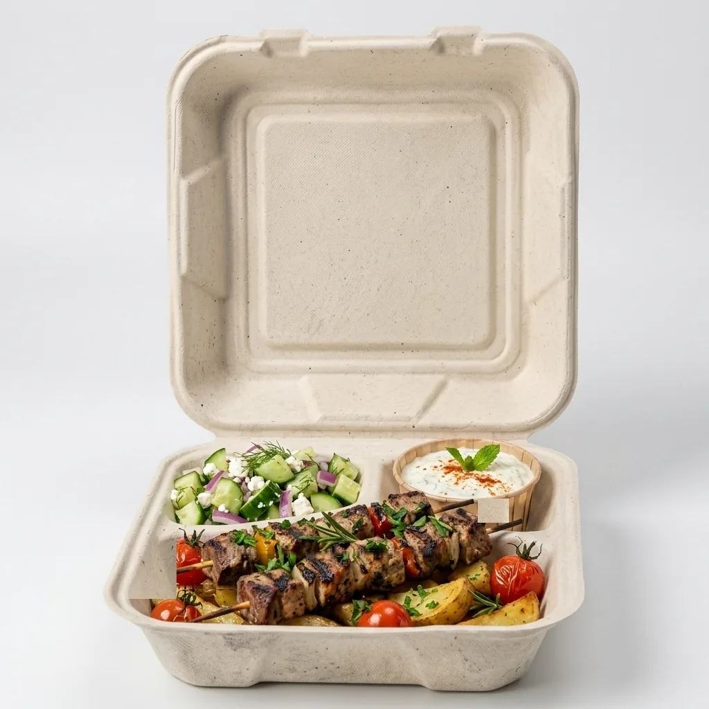 9x9 &ndash; 3CP Clamshell Served Combo Meal