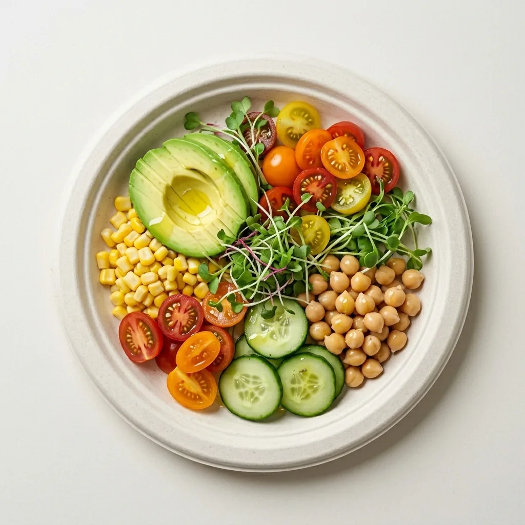 12" Round Plate Served Food
